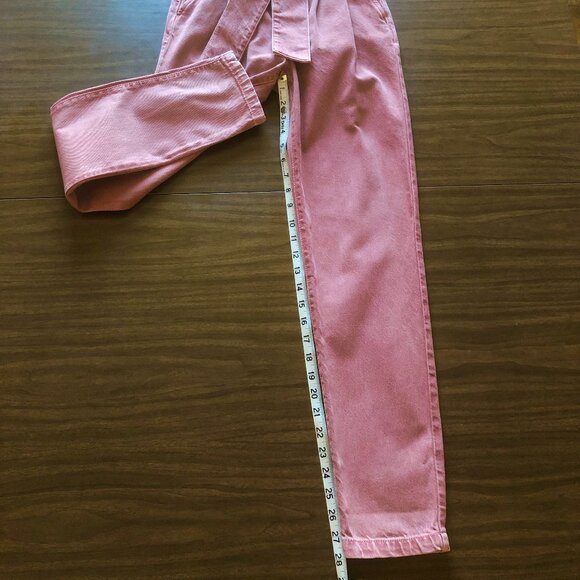 Sezane Austin Trouser Jeans Pink Rosewood FR32 US0 - Picture 4 of 6